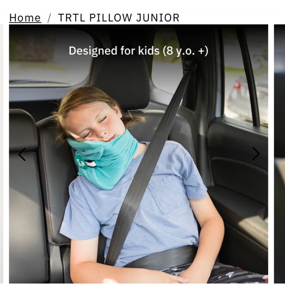 Trtl Kids Travel Pillow - Blue - Picture 3 of 4